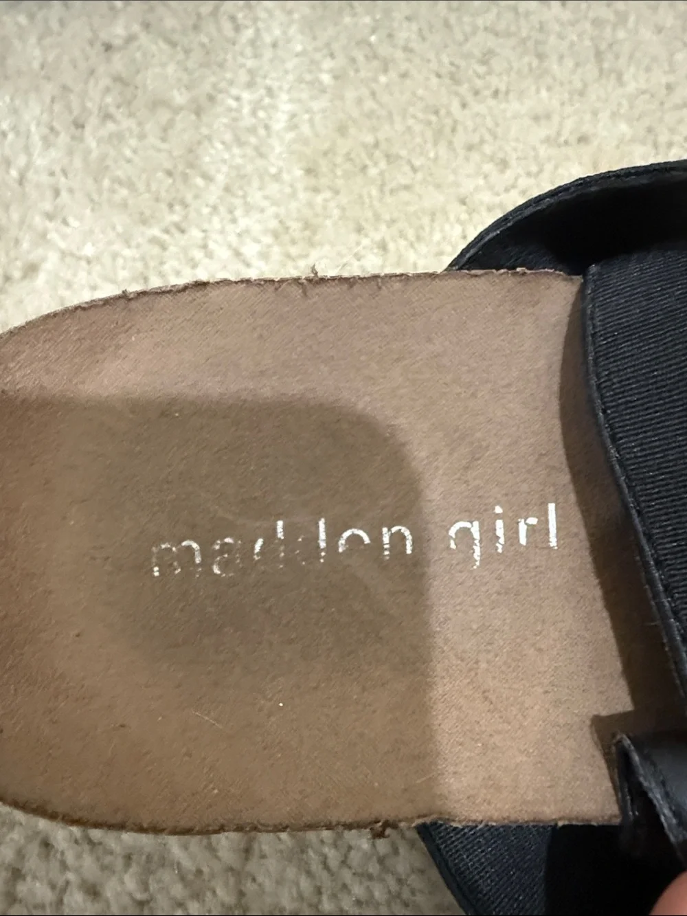 Madden Girl Black Espadrille Platform Sandals